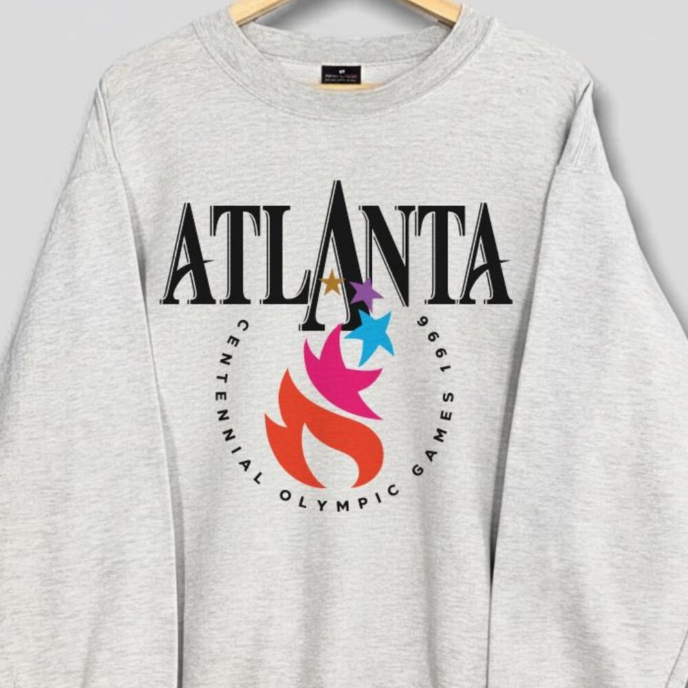 Vintage Atlanta Olympics Sweatshirt, Atlanta Olympics Games 1996 sweater unisex - Picture 2 of 4